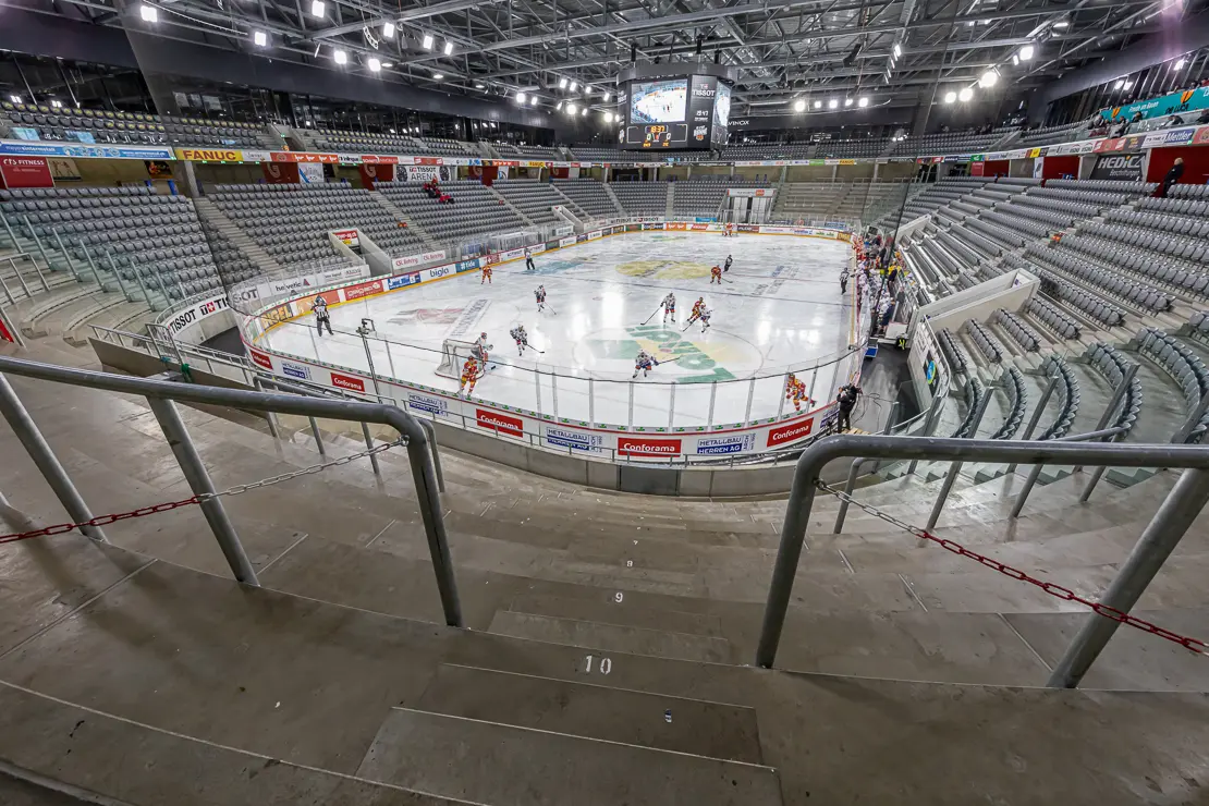 Geistermatch, Eishockeystadion, Tissot Arena, Corona