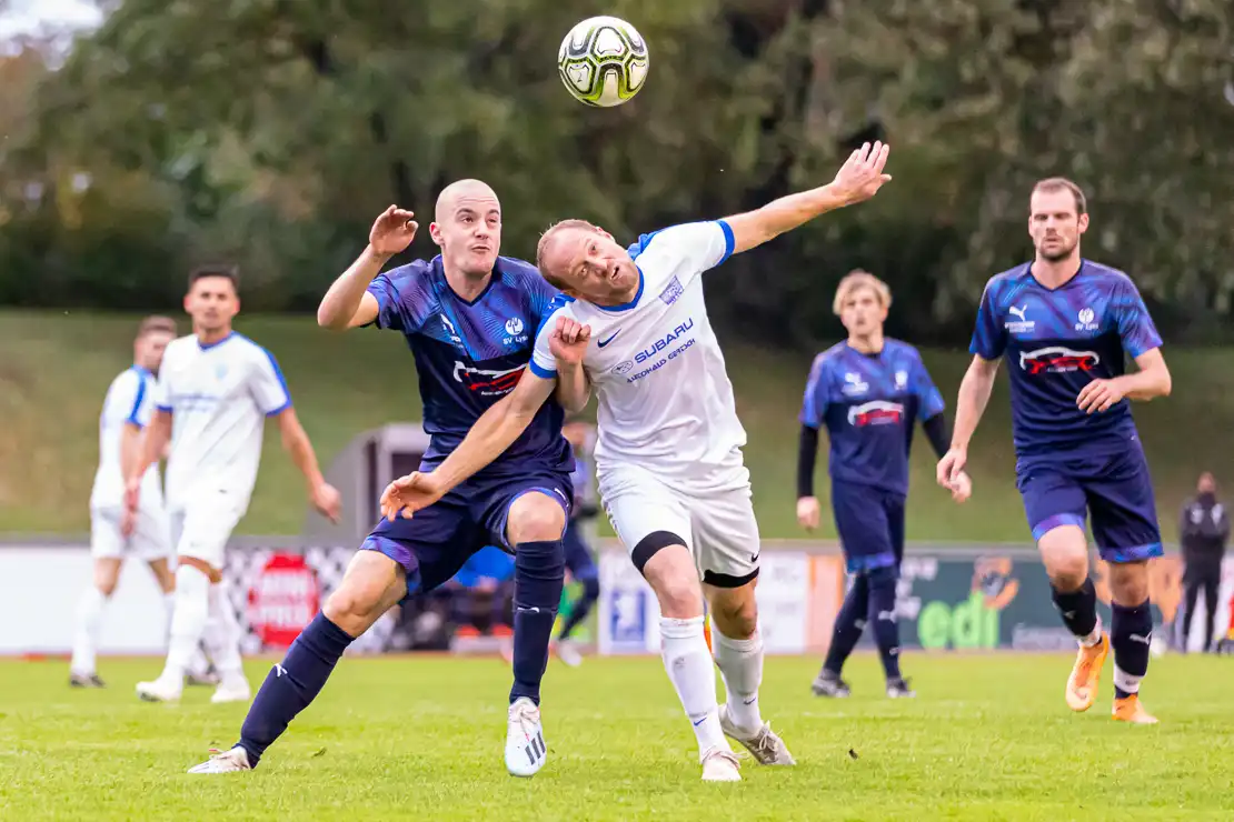 Ibush Aliji (SV Lyss) vs Eric Mani (FC Ins), Fussball