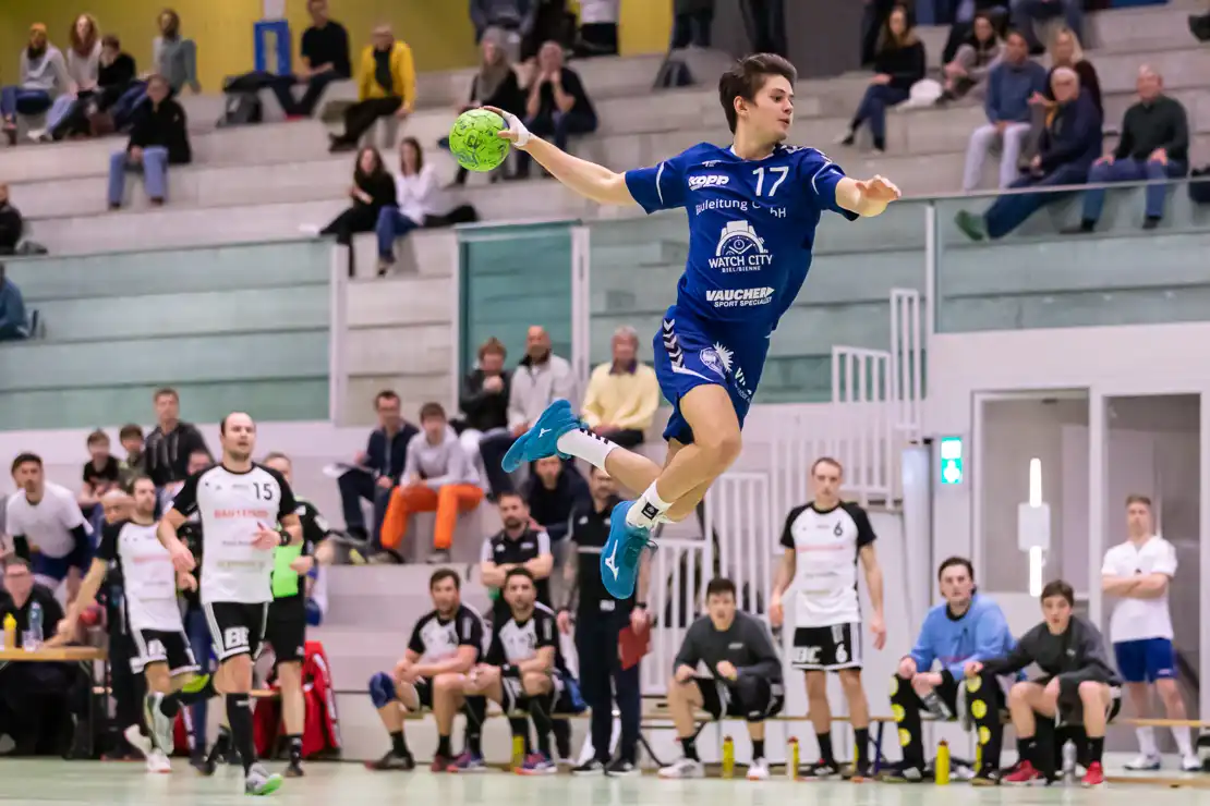 Yann von der Weid vom HS Biel, Handball