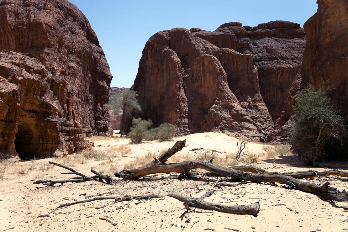 Felsen in der Sahara, Tschad, Ennedi, Wüste